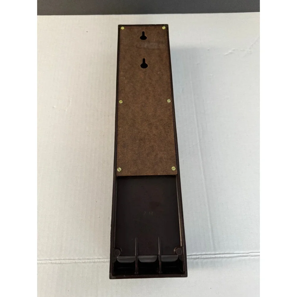 Cutco Vintage Wall Mount Knife Holder Brown Plastic Cutlery Storage Made in USA
